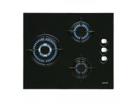 PLACA CRISTAL-GAS CATA CIB6021BK 3F 59CM BUT NEGRO