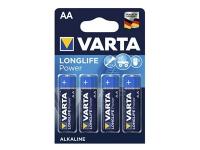 PILA ALCALINA VARTA LONGLIFE POWER 1.5V. LR06 AA ( 4-BLISTER )