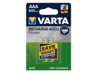 PILA RECARGABLE NI/MH VARTA POWER 1.2V. HR03 AAA 800mah ( 2-BLISTER )