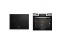 CONJUNTO HORNO MULTIFUNCION INOX+PLACA INDUCCION 3F BEKO BBSE12340XD