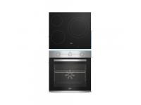CONJUNTO HORNO MULTIFUNCION BEKO INOX + PLACA VITRO 3F BBSE12120XD