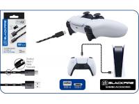 CABLE CARGA USB-A a USB-C BLACKFIRE PARA MANDO PS5 DE 3m
