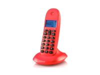 TELEFONO INAL MOTOROLA C1001 CON MANOS LIBRES CEREZA