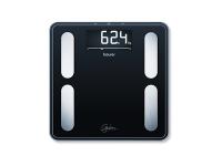BASCULA BAÑO BEURER GS-400 CRISTAL NEGRO