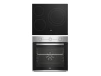 CONJUNTO HORNO MULTIFUNCIO BEKO INOX + PLACA VITROCERAMICA BBSE12122XD AEROPERFECT