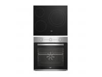 CONJUNTO HORNO MULTIFUNCION BEKO INOX + PLACA VITRO 3F BBSE12121XD