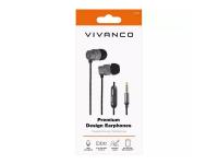 AURICULAR BOTON VIVANCO CON MICROFONO CARCASA Y CONEXION DE ALUMINIO